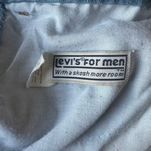 Levi's Vintage Men's 41x29 Jeans Orange Tab Light Wash Denim Straight 70's 80's